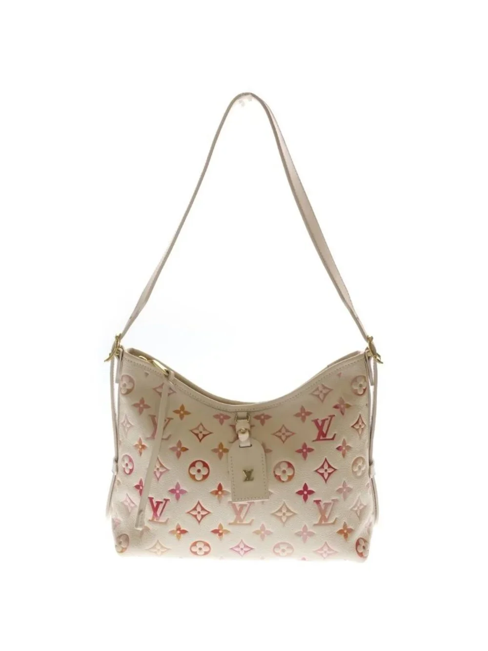 Louis Vuitton Carryall Zip NM PM White Shoulder